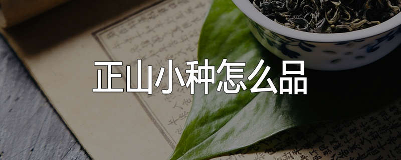 正山小种怎么品