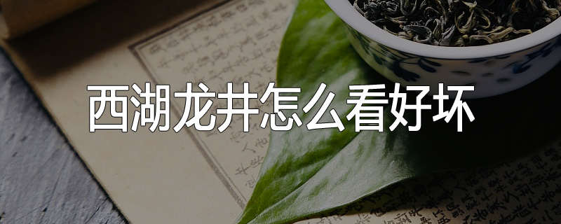 西湖龙井怎么看好坏