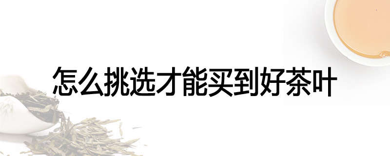 怎么挑选才能买到好茶叶