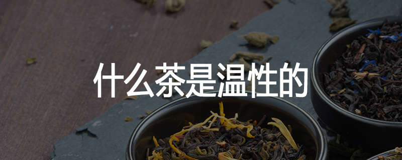 什么茶是温性的